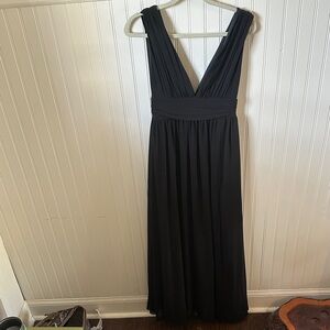 Lulu's Black Backless Maxi Dress